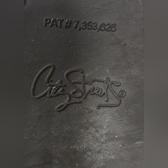 Y2K City Streets Leopard Cheetah Peep Toe Bootie Boot Heel Pump Shoe SZ 9M - Picture 6 of 7